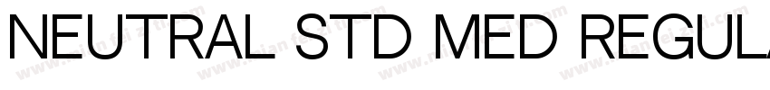 Neutral Std Med Regular字体转换